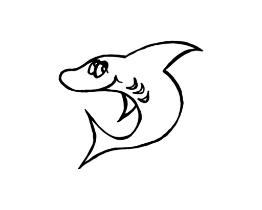 Printy 4923 Tauchstempel 07 Taucherstempel Motiv Delfin SCHWARZ BLAU